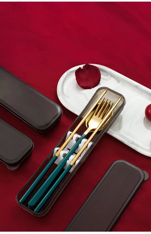 3GAB/DAUDZ Nerūsējošā tērauda galda piederumu komplekts Vakariņu irbulīši, dakšiņas karotes galda piederumu komplekts ar dāvanu kastīti Dropshipping XB 039