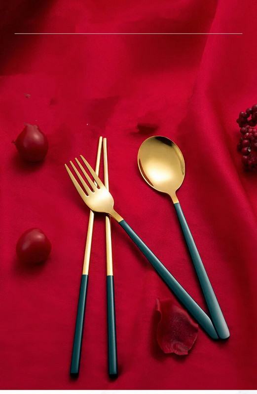 3GAB/DAUDZ Nerūsējošā tērauda galda piederumu komplekts Vakariņu irbulīši, dakšiņas karotes galda piederumu komplekts ar dāvanu kastīti Dropshipping XB 039