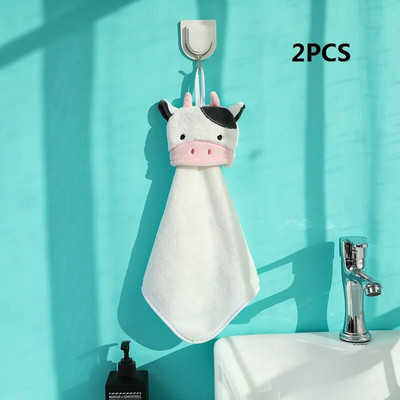 2 DB tehén kéztörlő gyerekeknek szuper nedvszívó mikroszálas törölköző étkészlet tisztító törölköző mindkét szoba konyhai eszközei