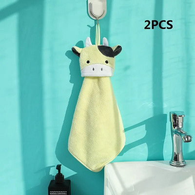 2 DB tehén kéztörlő gyerekeknek szuper nedvszívó mikroszálas törölköző étkészlet tisztító törölköző mindkét szoba konyhai eszközei