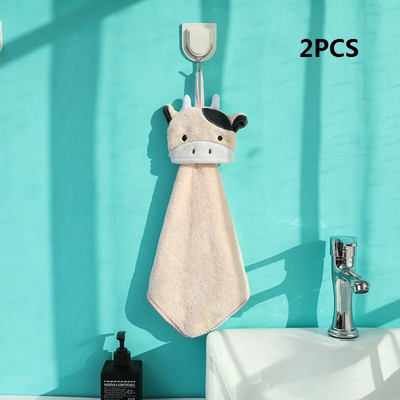 2 DB tehén kéztörlő gyerekeknek szuper nedvszívó mikroszálas törölköző étkészlet tisztító törölköző mindkét szoba konyhai eszközei