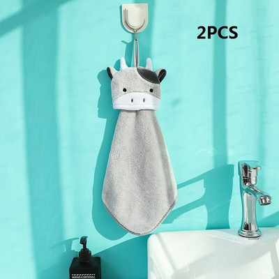 2 DB tehén kéztörlő gyerekeknek szuper nedvszívó mikroszálas törölköző étkészlet tisztító törölköző mindkét szoba konyhai eszközei