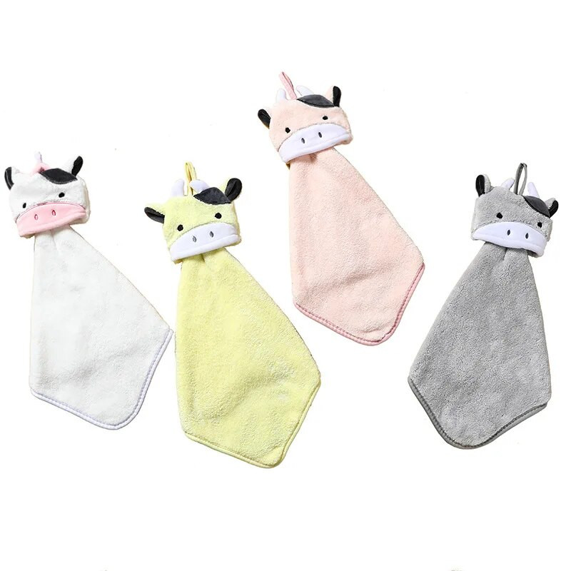2 DB tehén kéztörlő gyerekeknek szuper nedvszívó mikroszálas törölköző étkészlet tisztító törölköző mindkét szoba konyhai eszközei