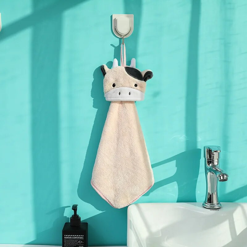 2 DB tehén kéztörlő gyerekeknek szuper nedvszívó mikroszálas törölköző étkészlet tisztító törölköző mindkét szoba konyhai eszközei