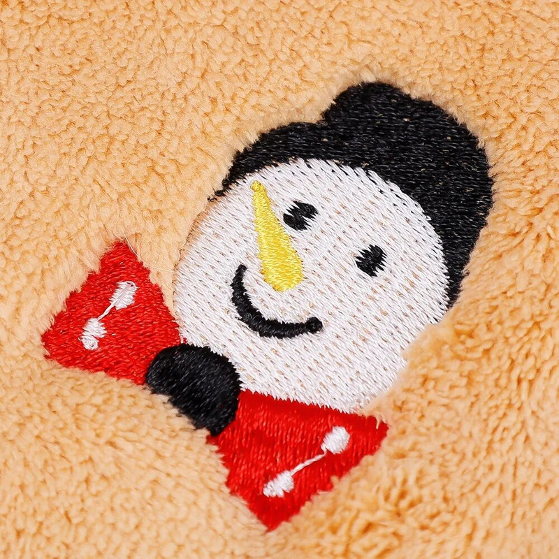 Animacinis filmas Kalėdų Senelis Briedis Minkštas rankšluostis kalėdinis koralinis aksominis rankšluostis vonios kambarys pakabinamas rankšluostis Kalėdų Naujųjų metų dekoracija