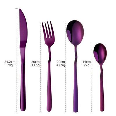 4 gab. Nerūsējošā tērauda galda piederumu komplekts V formas karotes dakšiņas vakariņu nažu komplekts Rainbow trauku komplekts Western galda piederumu ēdināšanas ballīšu serveris