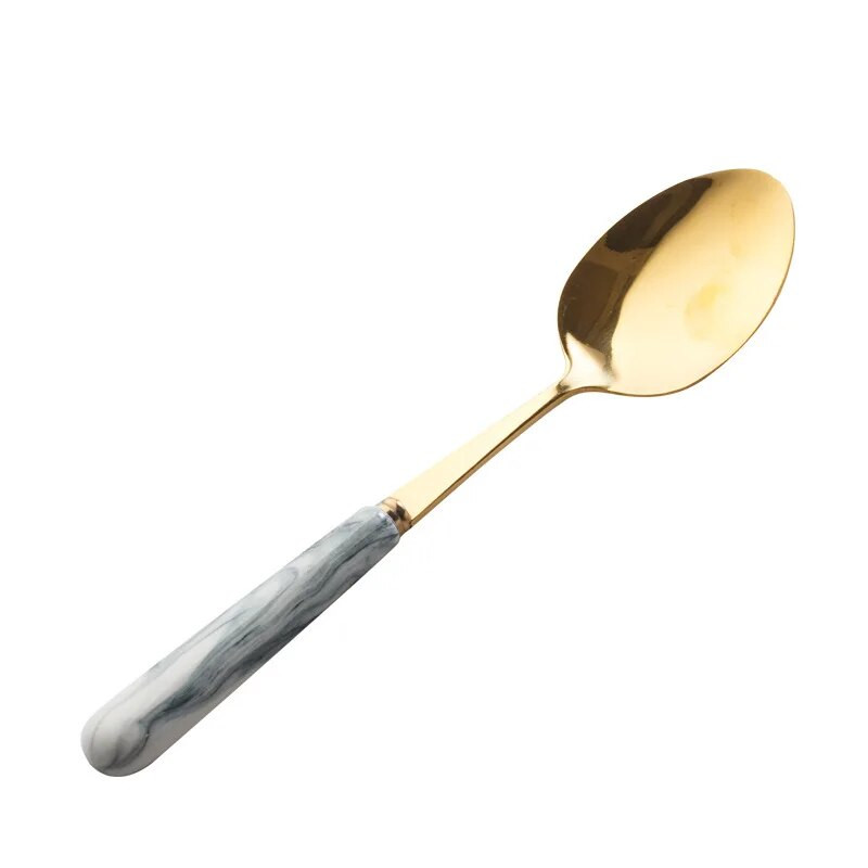 2 vnt / rinkinys stalo įrankių rinkinys Stalo reikmenys Keraminiai porcelianiniai rankenos nerūdijančio plieno indų rinkinys Restorano vestuviniai stalo įrankiai