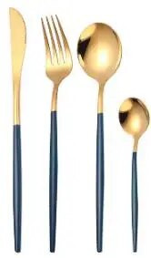 1SET Kelių spalvų stalo įrankių rinkinys Indų rinkinys Juodas stalo įrankių rinkinys Šakutė Peilis Nerūdijančio plieno Sidabrinių indų rinkinys Namų stalo įrankių rinkinys XB 043