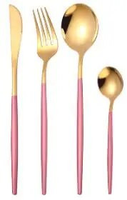 1SET Kelių spalvų stalo įrankių rinkinys Indų rinkinys Juodas stalo įrankių rinkinys Šakutė Peilis Nerūdijančio plieno Sidabrinių indų rinkinys Namų stalo įrankių rinkinys XB 043