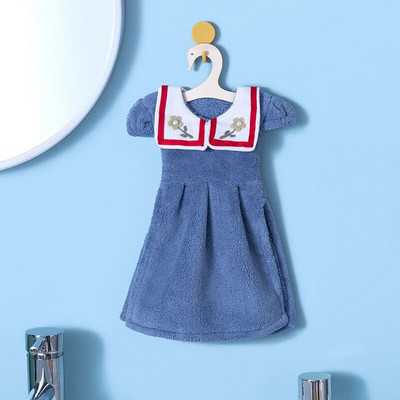 Miela suknelė Rankšluostis Koralų Aksomo Gėlės Siuvinėti Mikropluošto Rankšluostė Namų dekoras Dvejos paskirties virtuvės vonios reikmenys