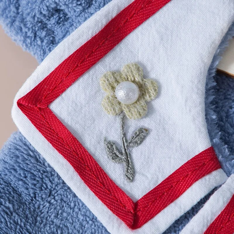 Miela suknelė Rankšluostis Koralų Aksomo Gėlės Siuvinėti Mikropluošto Rankšluostė Namų dekoras Dvejos paskirties virtuvės vonios reikmenys