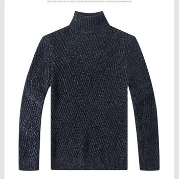 Φθινόπωρο 2023 Χειμώνας Νέο μονόχρωμο ριγέ μόδας πουλόβερ με στρογγυλή λαιμόκοψη Ανδρικό πουλόβερ με μακρυμάνικο κάζουαλ παντός αγώνα