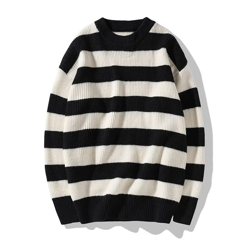 Rudens trikotāžas džemperis vīriešu ziemas ikdienas džemperi Harajuku ielas apģērbs Tate Landon džemperi Zaļi svītrains džemperis sieviešu topi