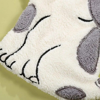 Wipe Your Hand Towel Coral Velvet Cartoon Animal Wipe The Towel Πετσέτα χεριών κουζίνας μπάνιου που στεγνώνει γρήγορα Πετσέτα απορρόφησης νερού