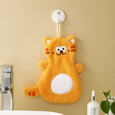 Nuvalykite rankšluostį Koralinis aksominis animacinis filmas gyvūnas Nuvalykite rankšluostį Virtuvė Vonios Rankšluostis Greitai džiūstantis vandenį sugeriantis rankšluostis