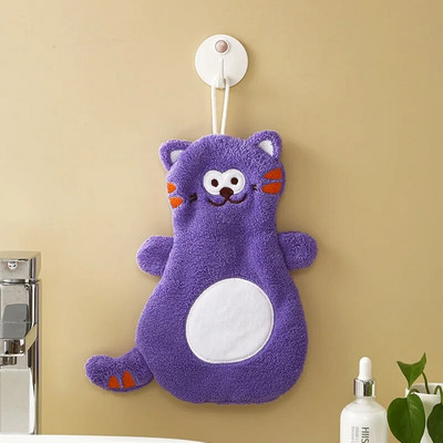 Nuvalykite rankšluostį Koralinis aksominis animacinis filmas gyvūnas Nuvalykite rankšluostį Virtuvė Vonios Rankšluostis Greitai džiūstantis vandenį sugeriantis rankšluostis