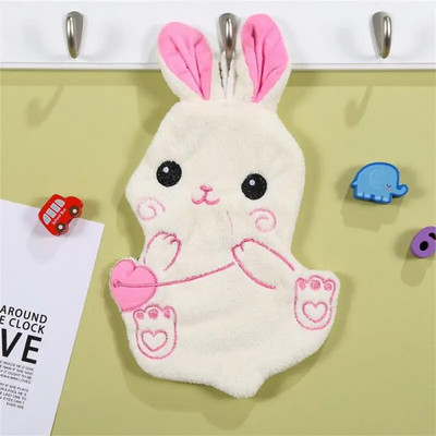 Nuvalykite rankšluostį Koralinis aksominis animacinis filmas gyvūnas Nuvalykite rankšluostį Virtuvė Vonios Rankšluostis Greitai džiūstantis vandenį sugeriantis rankšluostis