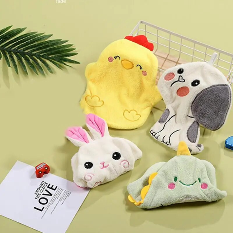 Nuvalykite rankšluostį Koralinis aksominis animacinis filmas gyvūnas Nuvalykite rankšluostį Virtuvė Vonios Rankšluostis Greitai džiūstantis vandenį sugeriantis rankšluostis