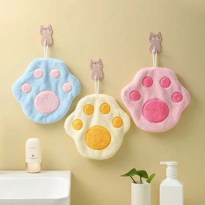 1 tk Pehme vannitoa käterätik Vannitoarätik Creative Cat Footprints Käterätik majapidamises armas käterätik lastele puhastusvahendid