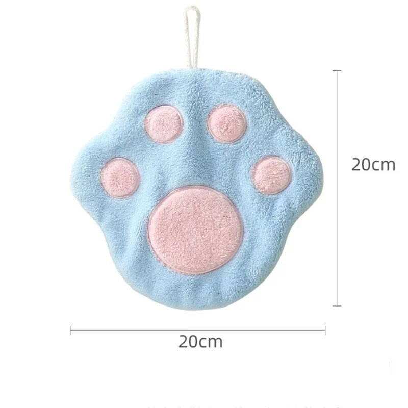 1 gab. Mīksts vannas istabas dvielis vannas istabas dvielis Creative Cat Footprints Dvielis Mājsaimniecības jauks dvielis bērniem tīrīšanas līdzekļi