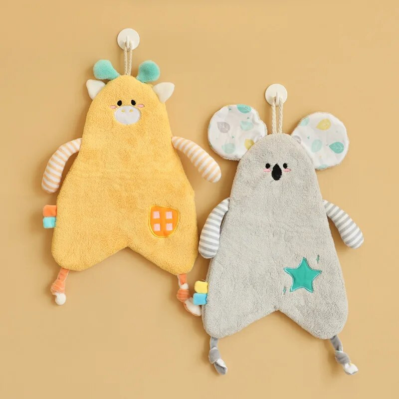 Animacinių filmų gyvūnai Rankšluostis Minkštas koralų vilna, aukštos kokybės sugerianti oda, nekenksminga odai Vaikiška nosinė virtuvės rankšluosčiai