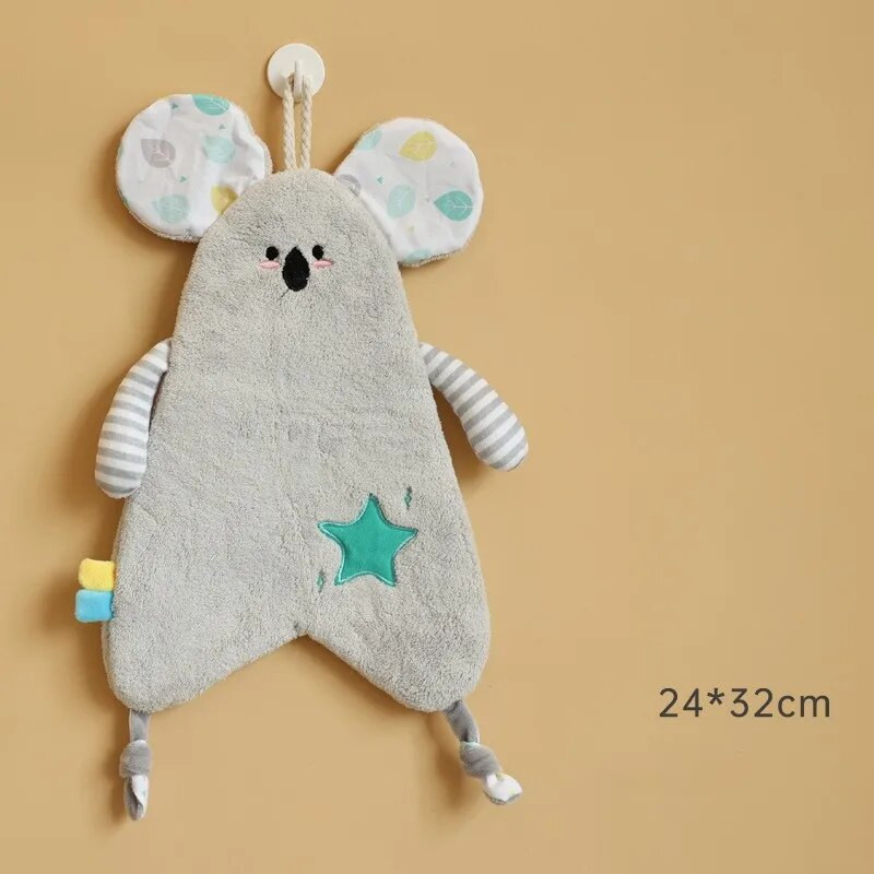 Animacinių filmų gyvūnai Rankšluostis Minkštas koralų vilna, aukštos kokybės sugerianti oda, nekenksminga odai Vaikiška nosinė virtuvės rankšluosčiai