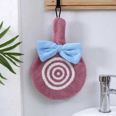 Jauks roku dvielis Mīksts, absorbējošs audums koraļļu samta dvielis Vannas istabas piederumi Pārnēsājami trauku lupatiņi, piekarināmi audumi virtuves piederumi