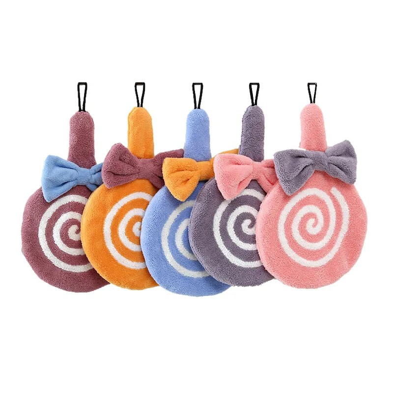 Jauks roku dvielis Mīksts, absorbējošs audums koraļļu samta dvielis Vannas istabas piederumi Pārnēsājami trauku lupatiņi, piekarināmi audumi virtuves piederumi