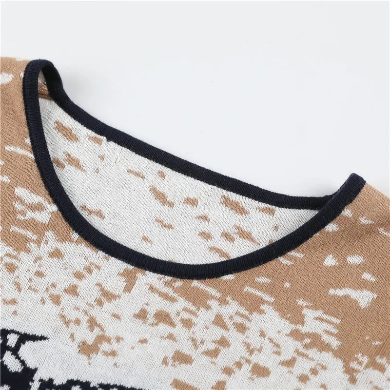 Rudens vyriški megztiniai megztiniai medvilniniai o formos iškirptės ploni bjaurus megztiniai džemperiai Vyriški trikotažas Vyriški dryžuoti megztiniai berniuko prekės ženklo drabužiai