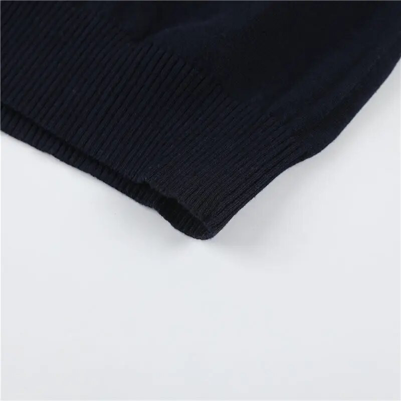 Rudens vyriški megztiniai megztiniai medvilniniai o formos iškirptės ploni bjaurus megztiniai džemperiai Vyriški trikotažas Vyriški dryžuoti megztiniai berniuko prekės ženklo drabužiai