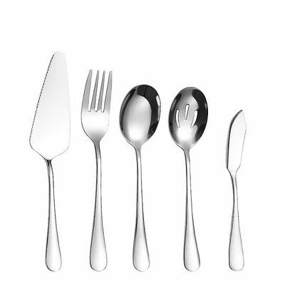 Posuđe za serviranje od zapadnog zlata od nehrđajućeg čelika Vilica Žlica Set lopata Prijenosni pribor za jelo Posuđe za odrezak Kuhinjsko posuđe