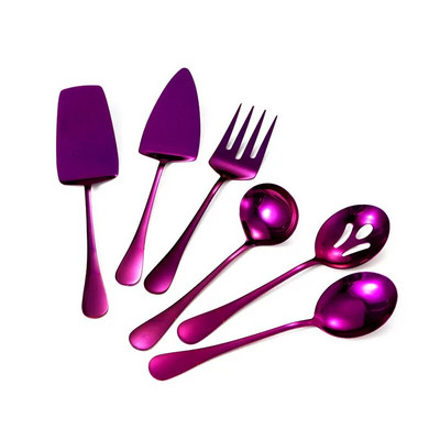 Posuđe za serviranje od zapadnog zlata od nehrđajućeg čelika Vilica Žlica Set lopata Prijenosni pribor za jelo Posuđe za odrezak Kuhinjsko posuđe