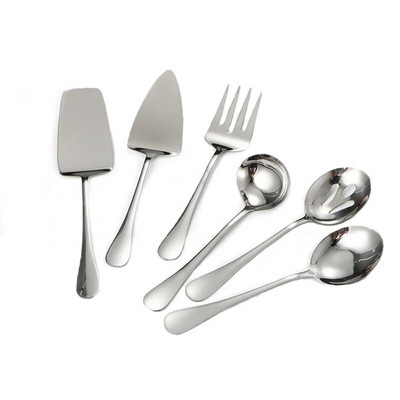 Posuđe za serviranje od zapadnog zlata od nehrđajućeg čelika Vilica Žlica Set lopata Prijenosni pribor za jelo Posuđe za odrezak Kuhinjsko posuđe