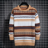 Kötött pulóverek Férfi Pulóverek Téli Pamut Meleg Férfi Ruhák Férfi Őszi Dizájner Ruházat Luxus Y2k Vintage új pulóver