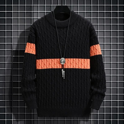 Kötött pulóverek Férfi Pulóverek Téli Pamut Meleg Férfi Ruhák Férfi Őszi Dizájner Ruházat Luxus Y2k Vintage új pulóver