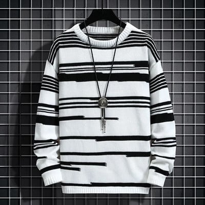 Kötött pulóverek Férfi Pulóverek Téli Pamut Meleg Férfi Ruhák Férfi Őszi Dizájner Ruházat Luxus Y2k Vintage új pulóver