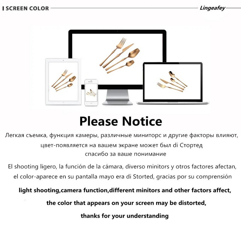 Nerūsējošā tērauda galda piederumu komplekts Zelta trauku komplekts Rietumu pārtikas galda piederumu trauki trauki Ziemassvētku dāvanu dakšiņas naži karotes