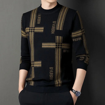COODRONY 2023 Есен Зима Нов мъжки пуловер с кръгло деколте Корейска версия Модна ежедневна плетена риза с дълъг ръкав W5614