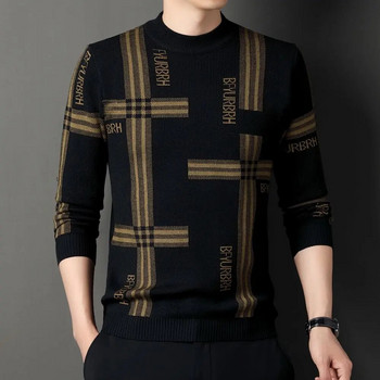 COODRONY 2023 Есен Зима Нов мъжки пуловер с кръгло деколте Корейска версия Модна ежедневна плетена риза с дълъг ръкав W5614