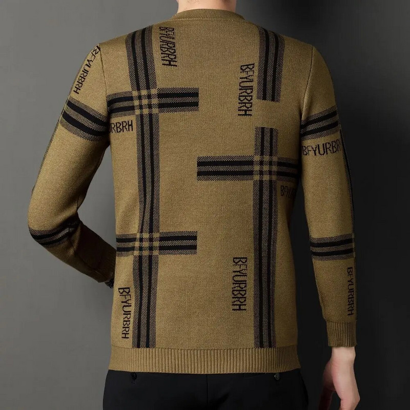 COODRONY 2023 rudens žiemos Nauji vyriški megztiniai apvalia kakle Korėjos versijos Madingi laisvalaikio ilgomis rankovėmis megzti apatiniai marškiniai W5614