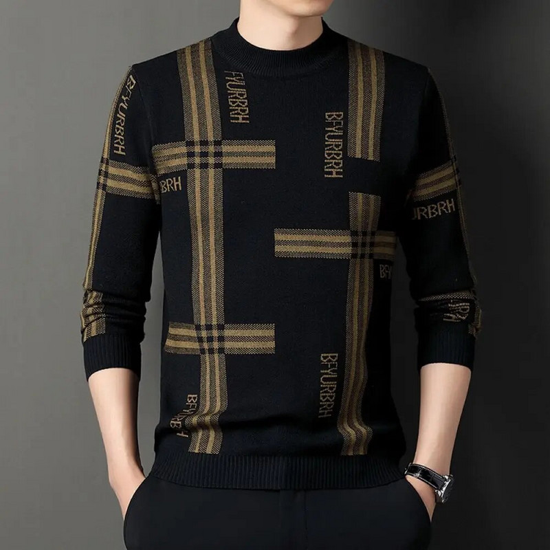 COODRONY 2023 rudens žiemos Nauji vyriški megztiniai apvalia kakle Korėjos versijos Madingi laisvalaikio ilgomis rankovėmis megzti apatiniai marškiniai W5614