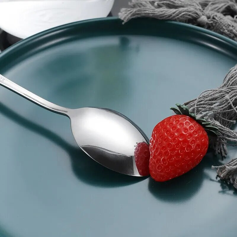 Nerūsējošā tērauda pārnēsājamo galda piederumu komplekts Irbulīši karotes dakša 3 daļīgs āra atkārtoti lietojamu galda piederumu komplekts