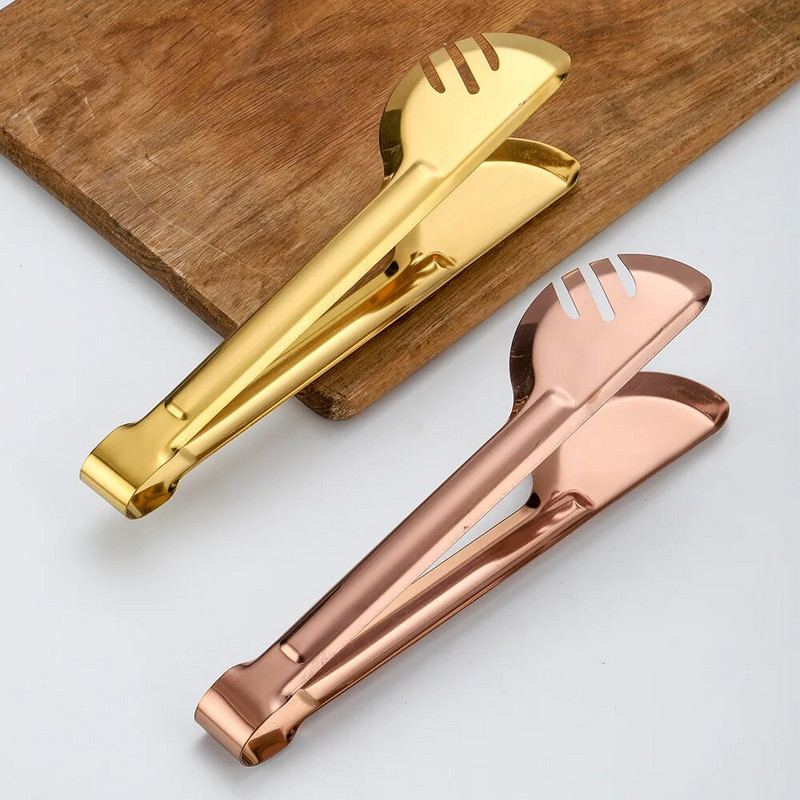 5 tk Kuldne paksu roostevabast terasest avalik söögiriistade komplekt Lääne teenindus Lusikas Kurn Kahvel Kook Kühvlitangid Köögilauanõud