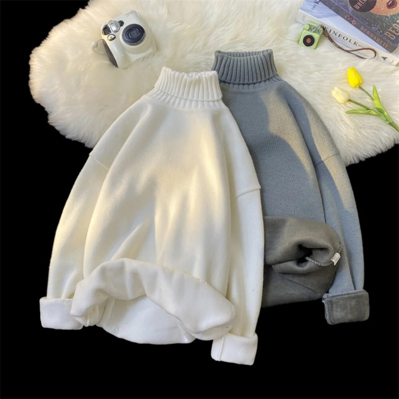 Žiemos vilnos šilti megztiniai Vyriški megztiniai megztiniai megztiniai megztiniai stori vyriški laisvalaikio megztiniai Slim Fit grynas megztinis