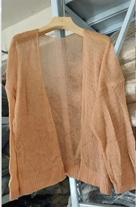 Sieviešu jaciņa Summer Crop Trikotāžas jaciņa Y2k džemperis Sieviešu brīvs mētelis Kardigans Sweter jakas Korejas apgriezts jakas