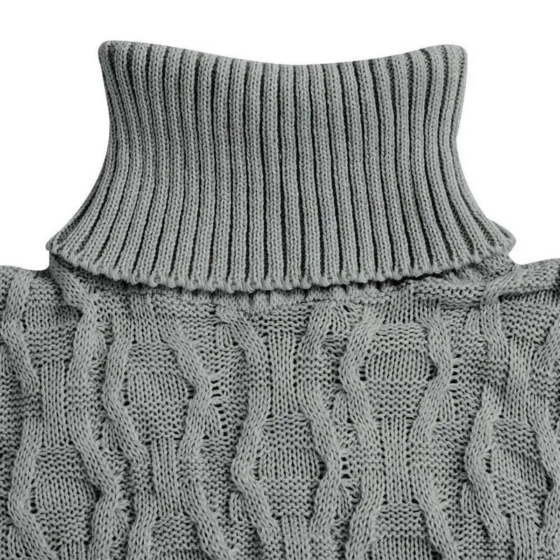 Sügis/talv uued meeste kampsunid vabaaja ühevärvilised kilpkonnakaelusega pikkade varrukatega Argyle Twist kootud pulloverid õues kasutatavad soojad džemprid