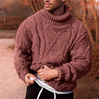 Fashion Tops Ανδρικό πουλόβερ Fleece Ζεστό Υψηλής Ποιότητας Φθινοπωρινά Ρούχα Χειμώνας Jumper Πλεκτά Πλεκτά Πουλόβερ Μακρυμάνικο