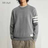 Mr.nut Trikotāža Vīriešu Luksusa Ziemas Apģērbs Vīriešu Džemperis Svītrains Lielizmēra Vīriešu Y2k Vintage Puloveri Džemperis Džemperis Harajuku Jauns