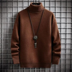 Žieminis vyriškas megztinis su vėžliuku Vienspalvis šiltas megztinis Vyriškas megztinis Korėjietiškas laisvalaikio vyriškas megztinis balti juodi drabužiai