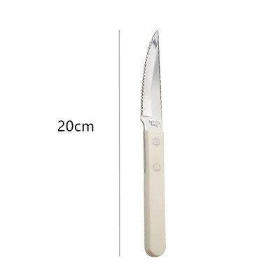 Galda trauku komplekts 3 gab. Nerūsējošā tērauda trauki karote nazis dakša ziloņkaula balts liekšķere steiks virtuve Rietumu galda piederumi mājas trauki